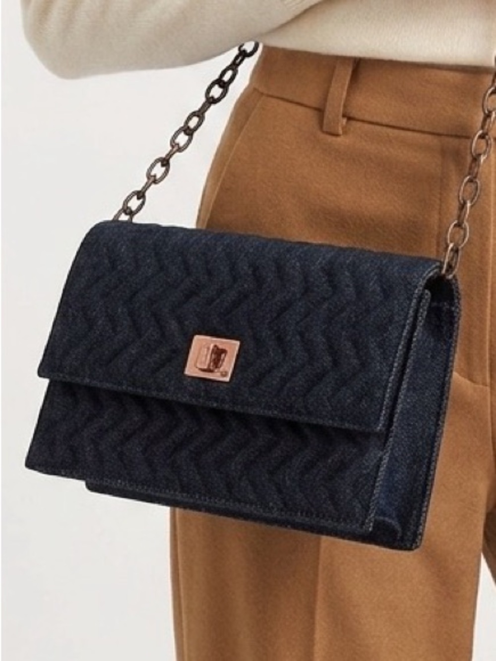 Billy Bag London Quilted Denim